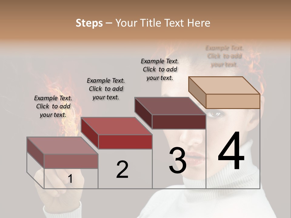 Portrait Women Fashion PowerPoint Template