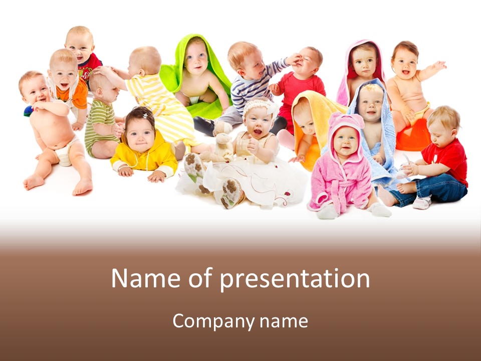 Happy Beautiful Team PowerPoint Template