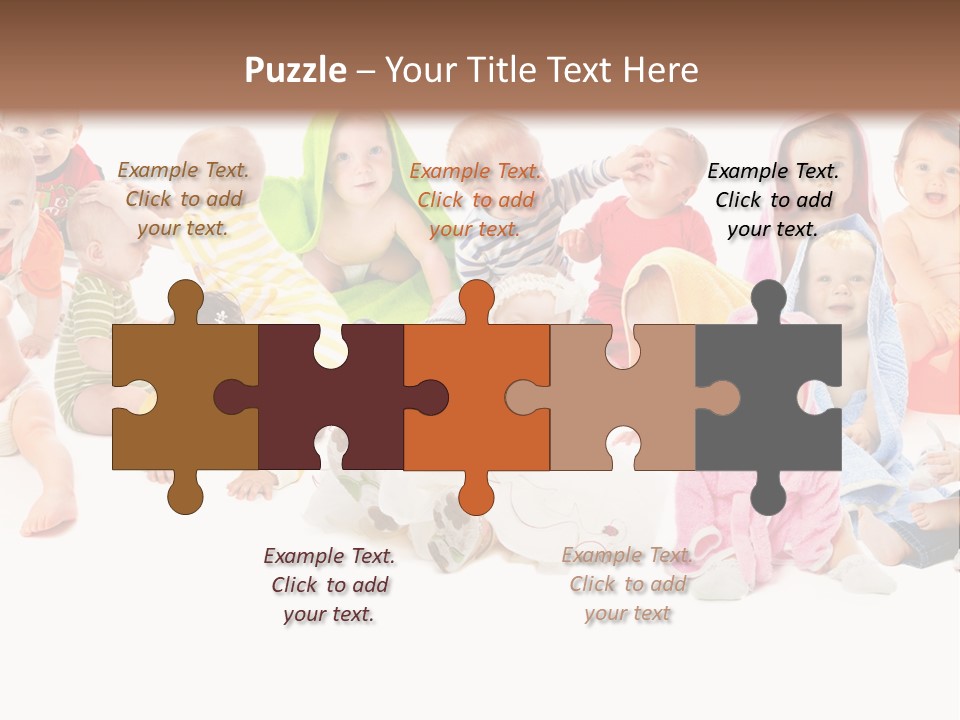 Happy Beautiful Team PowerPoint Template