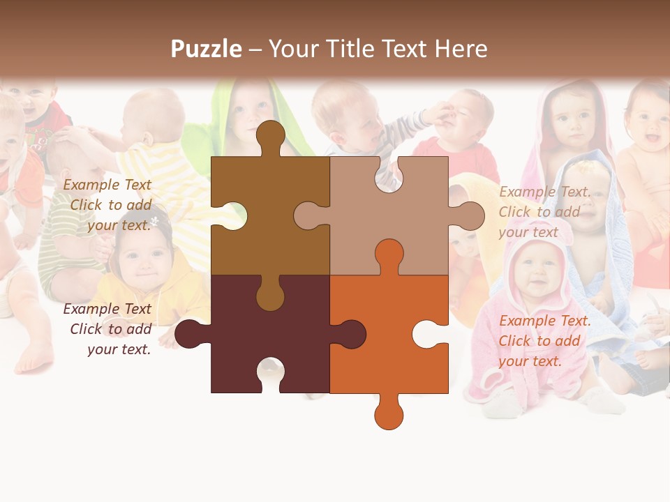 Happy Beautiful Team PowerPoint Template