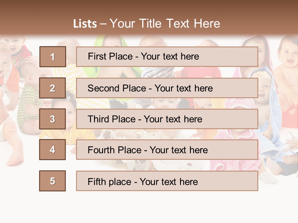 Happy Beautiful Team PowerPoint Template