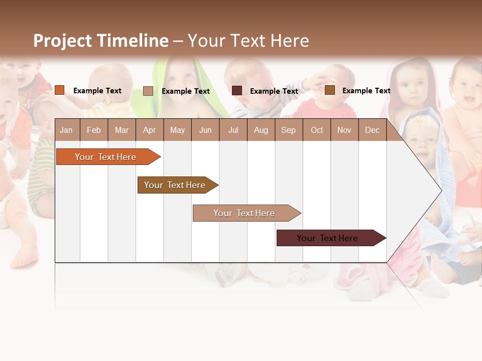 Happy Beautiful Team PowerPoint Template