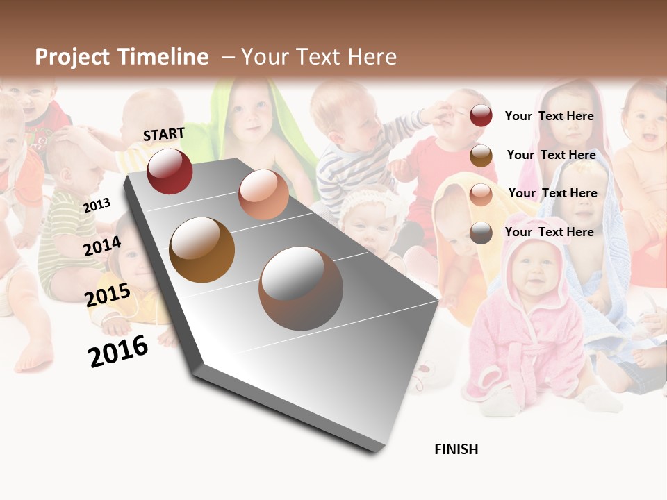 Happy Beautiful Team PowerPoint Template