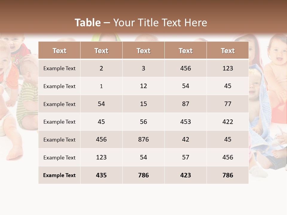 Happy Beautiful Team PowerPoint Template