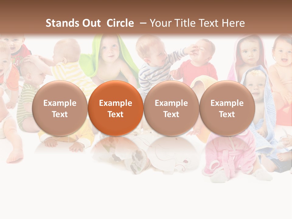 Happy Beautiful Team PowerPoint Template