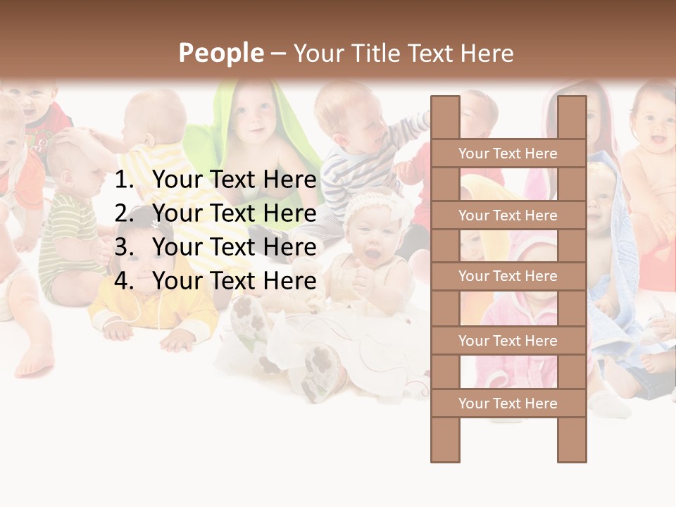 Happy Beautiful Team PowerPoint Template