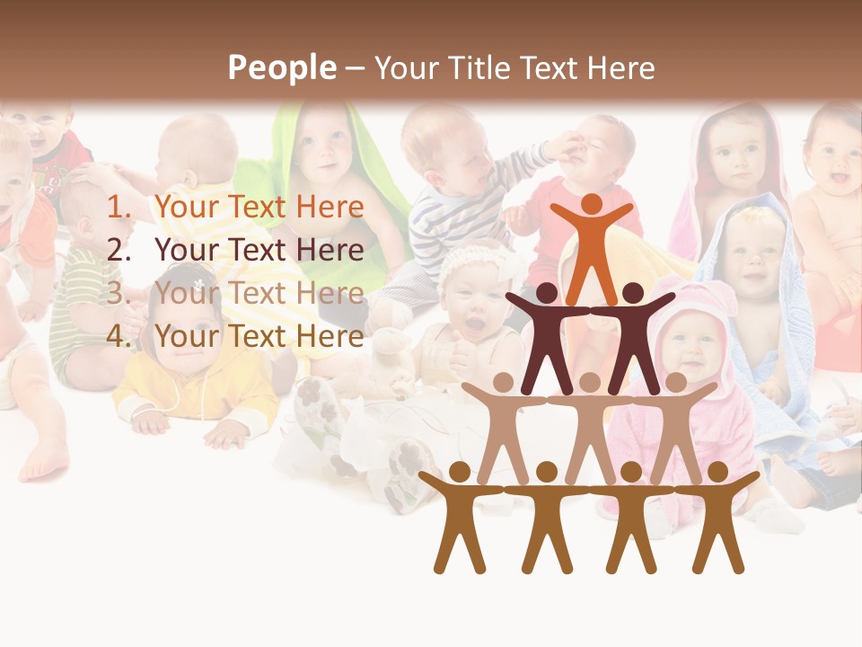 Happy Beautiful Team PowerPoint Template