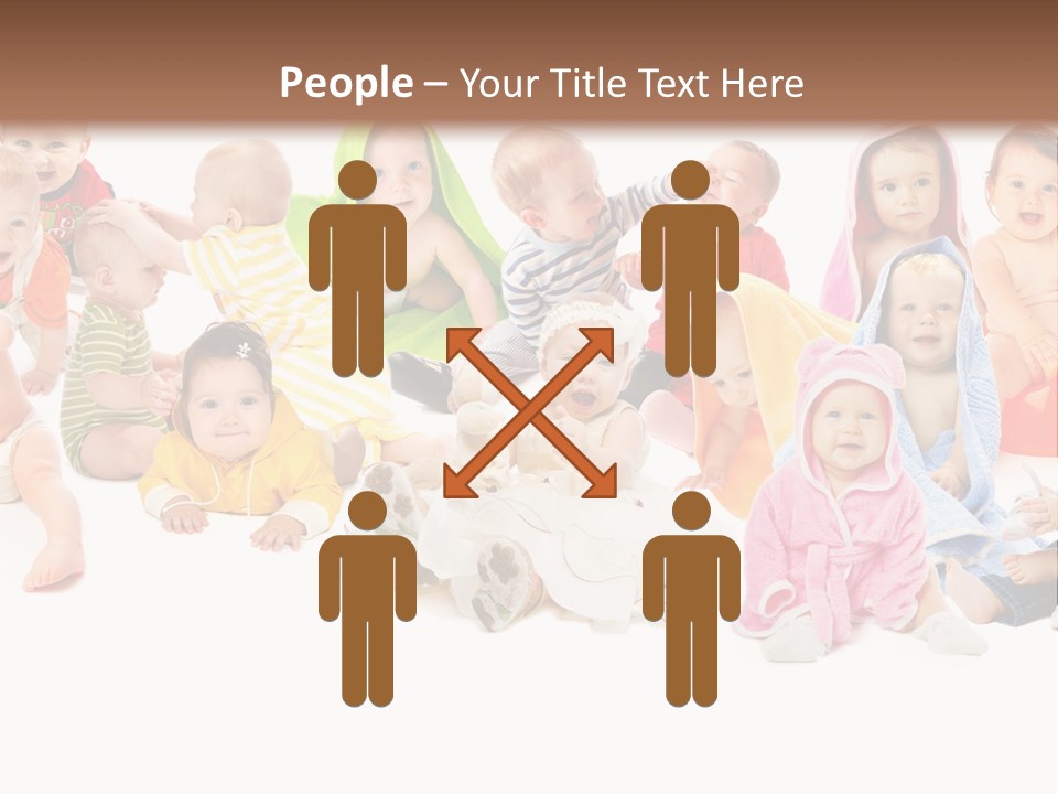 Happy Beautiful Team PowerPoint Template