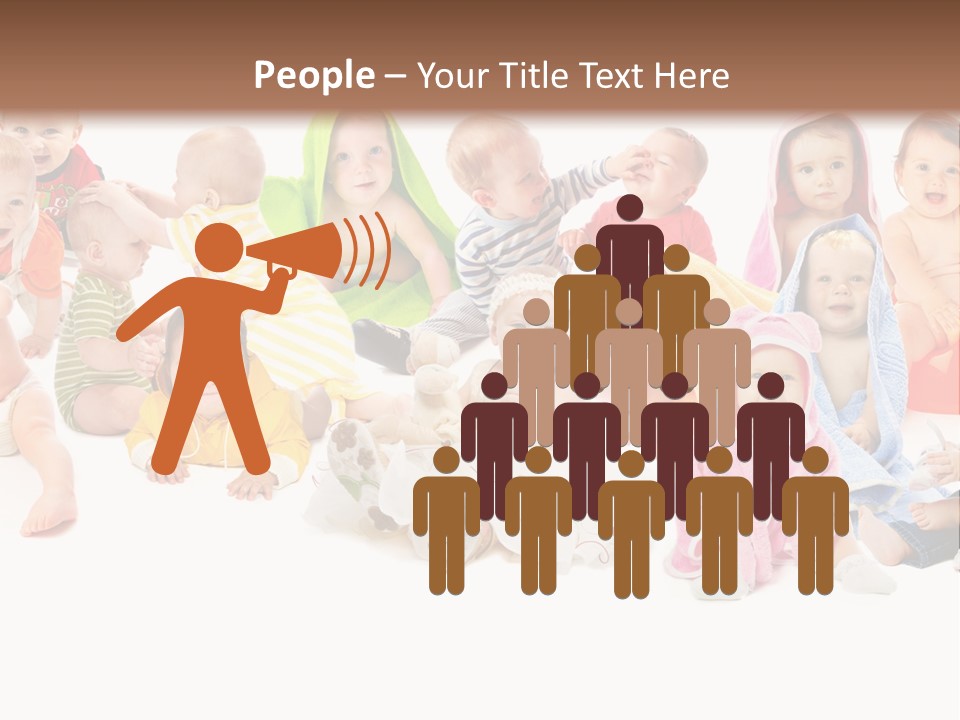 Happy Beautiful Team PowerPoint Template