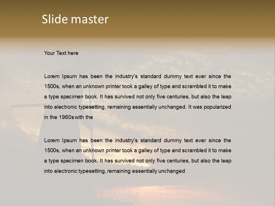 Katana Body Isolated PowerPoint Template