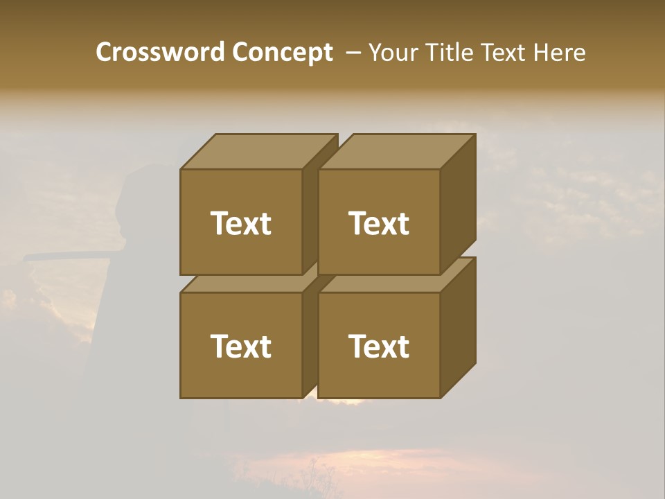 Katana Body Isolated PowerPoint Template