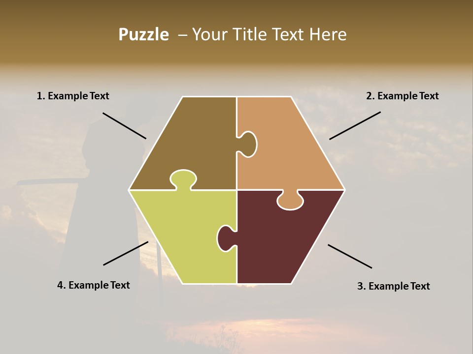 Katana Body Isolated PowerPoint Template