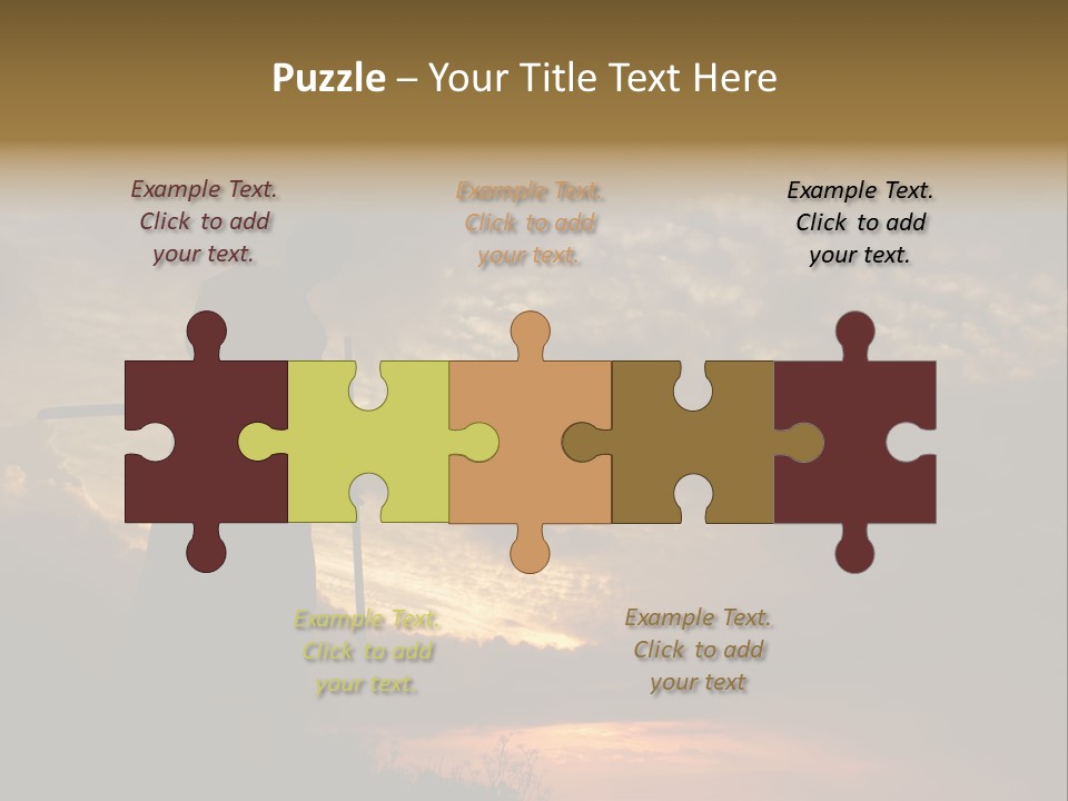 Katana Body Isolated PowerPoint Template