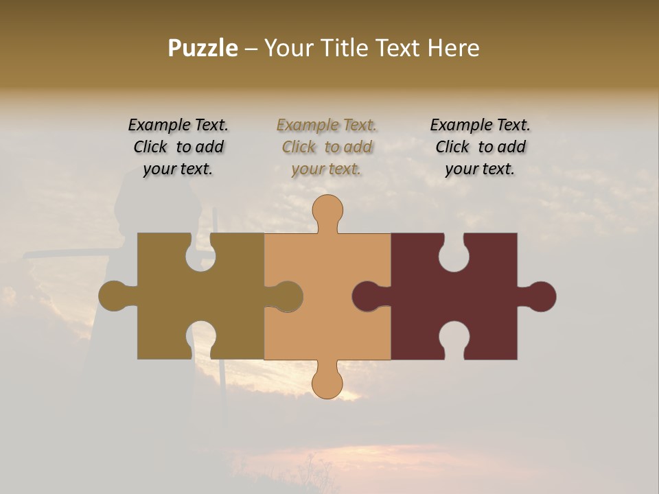 Katana Body Isolated PowerPoint Template