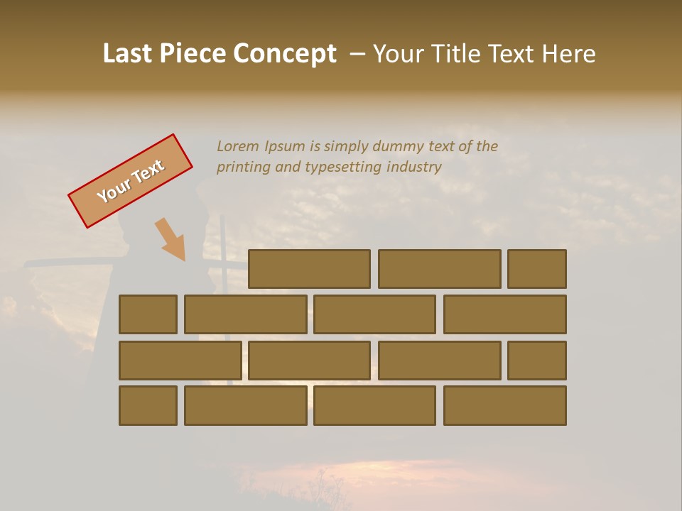 Katana Body Isolated PowerPoint Template