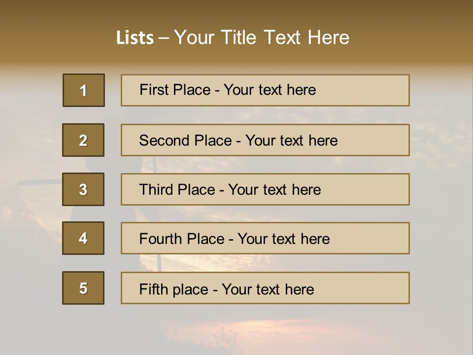 Katana Body Isolated PowerPoint Template