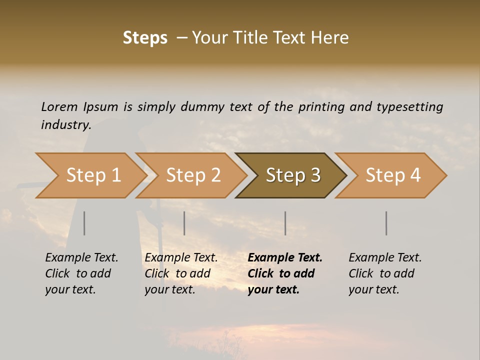 Katana Body Isolated PowerPoint Template