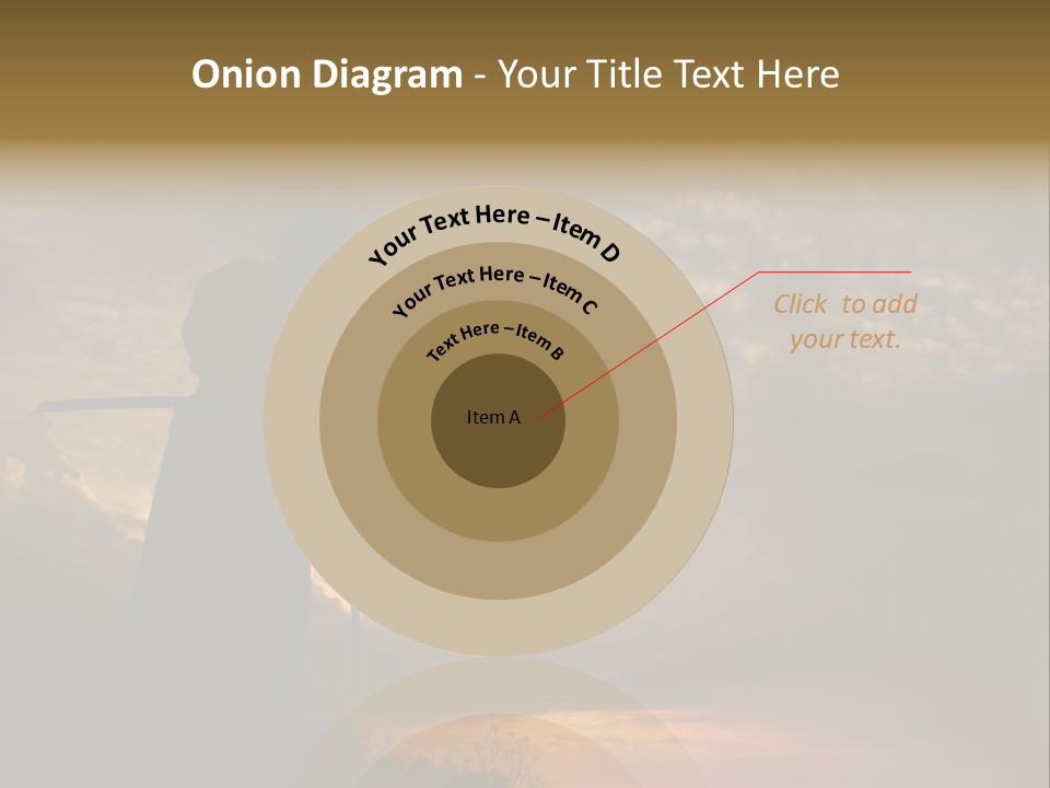 Katana Body Isolated PowerPoint Template