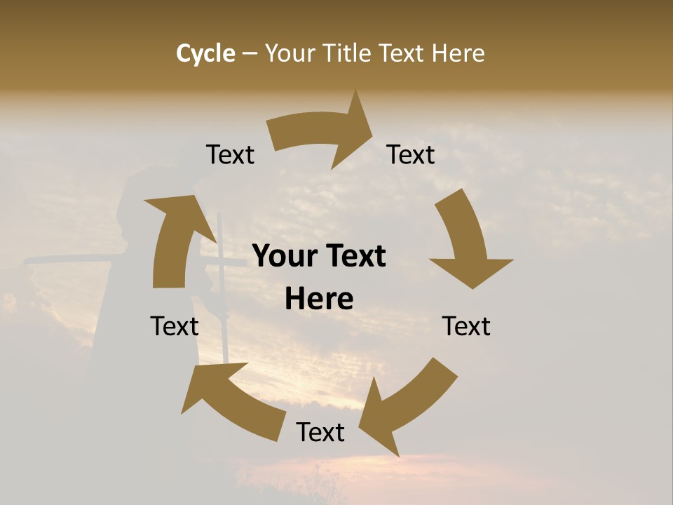 Katana Body Isolated PowerPoint Template
