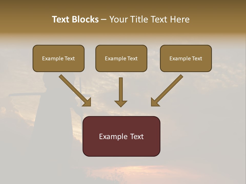 Katana Body Isolated PowerPoint Template
