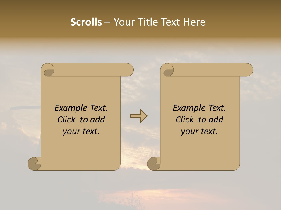 Katana Body Isolated PowerPoint Template