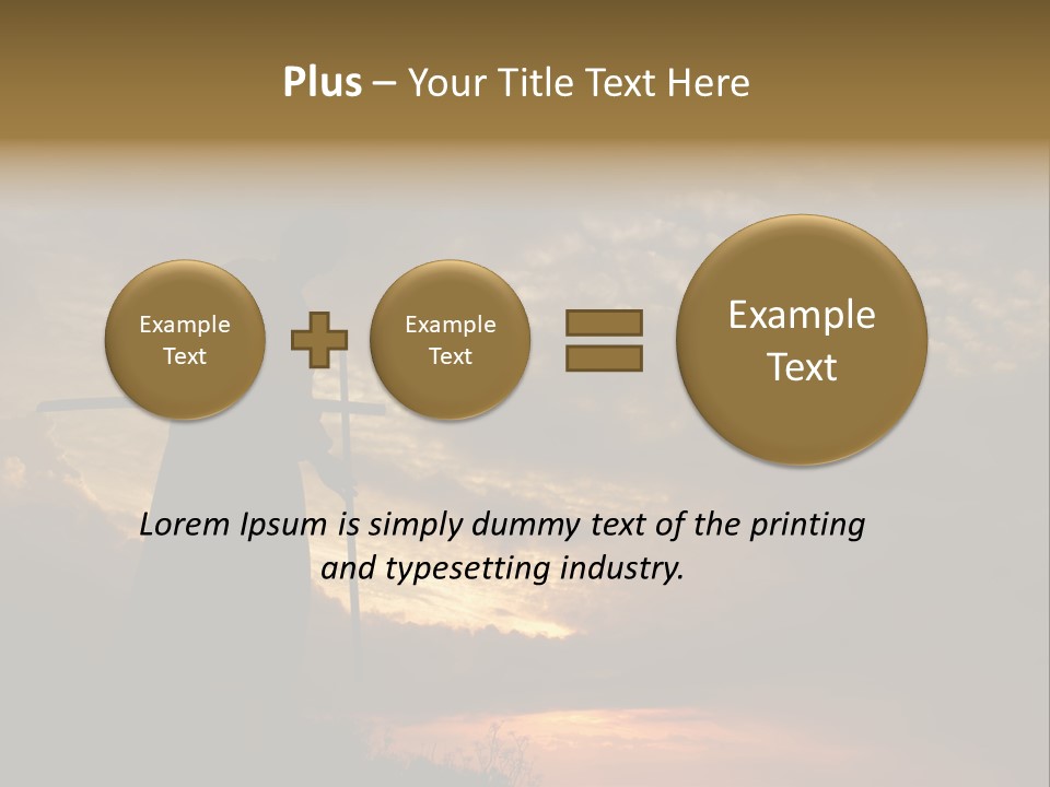 Katana Body Isolated PowerPoint Template