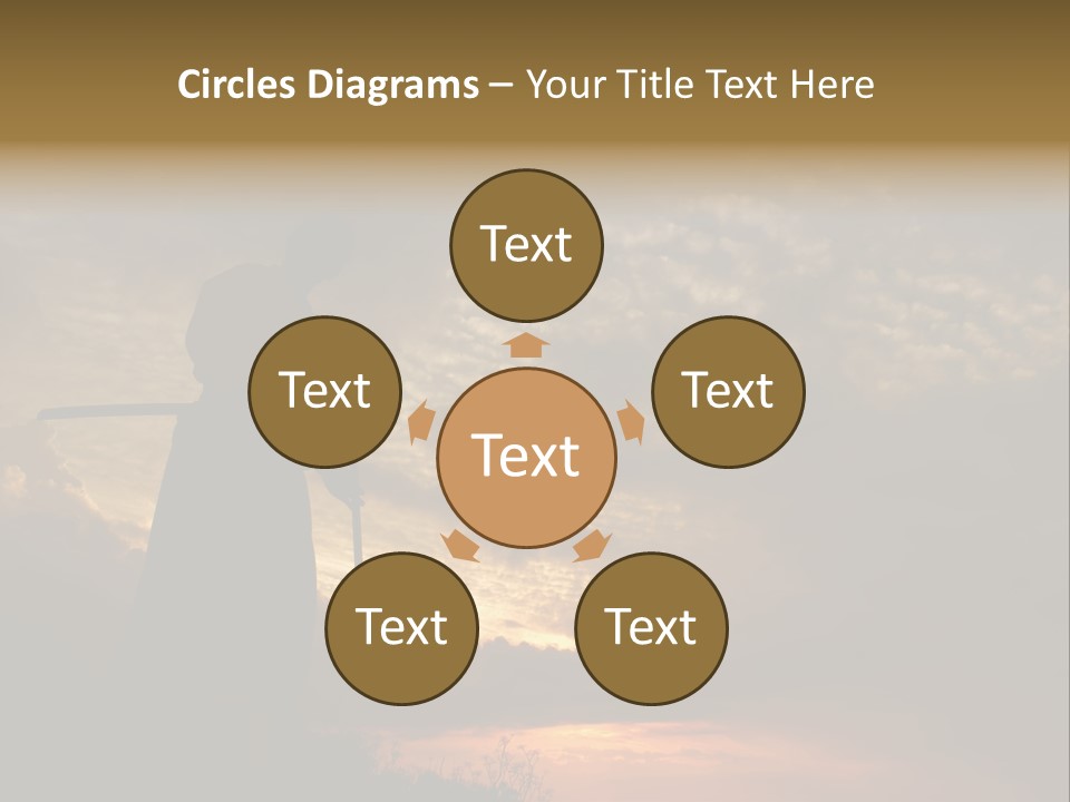 Katana Body Isolated PowerPoint Template