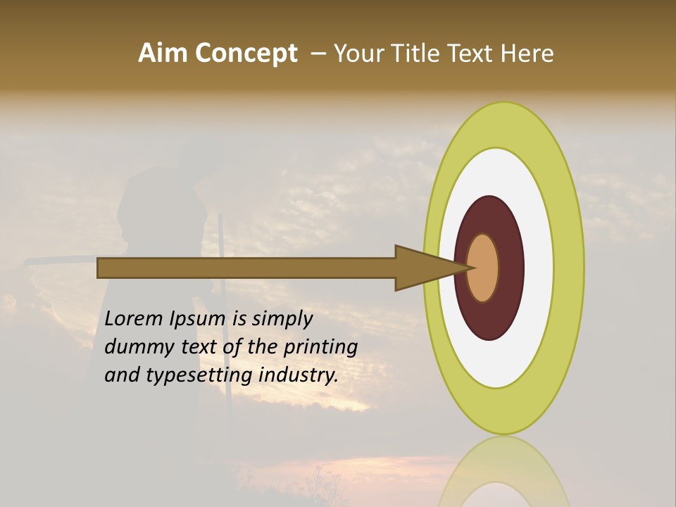 Katana Body Isolated PowerPoint Template