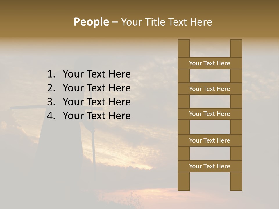 Katana Body Isolated PowerPoint Template