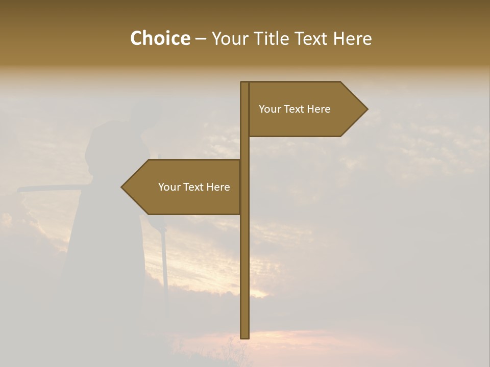 Katana Body Isolated PowerPoint Template