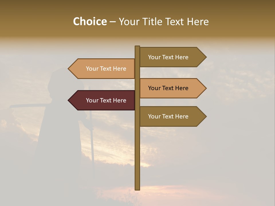 Katana Body Isolated PowerPoint Template