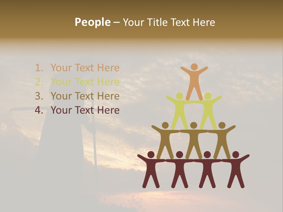 Katana Body Isolated PowerPoint Template