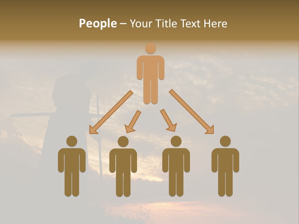 Katana Body Isolated PowerPoint Template