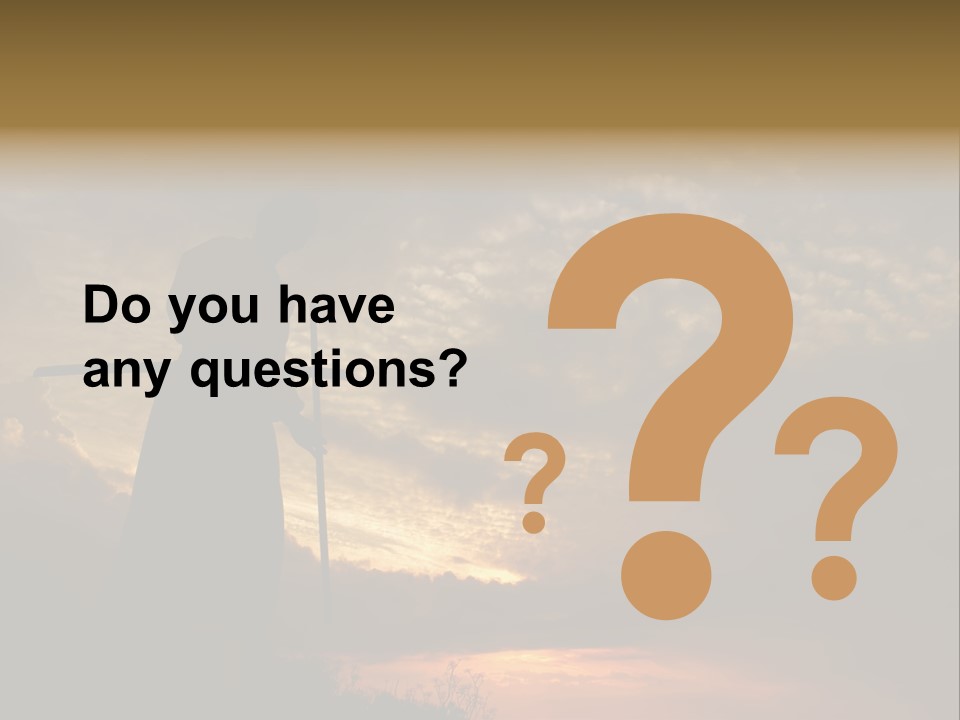 Katana Body Isolated PowerPoint Template