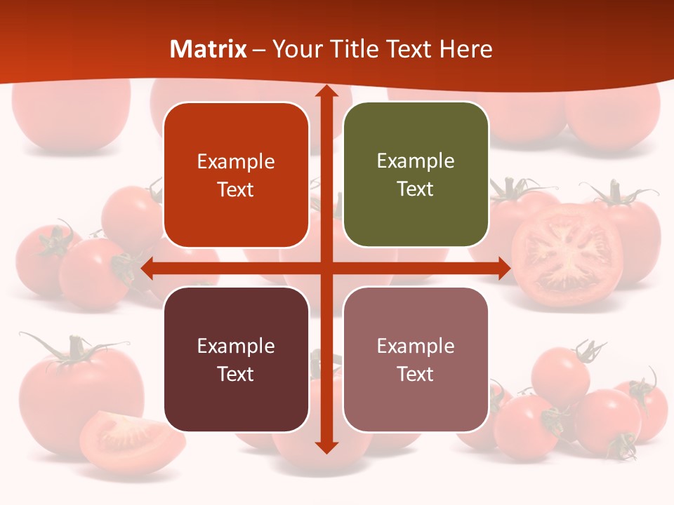 Organic Ingredient Produce PowerPoint Template