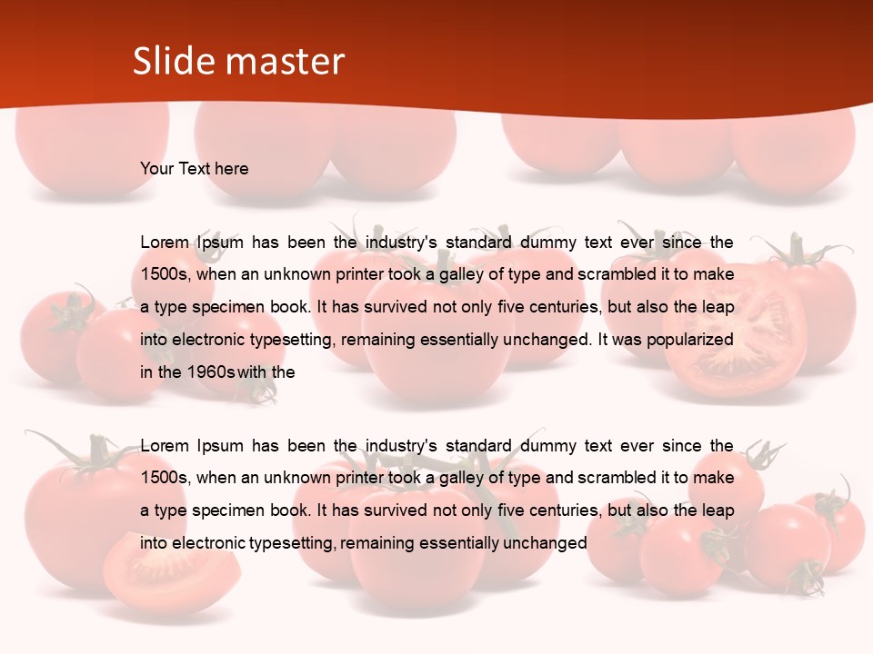 Organic Ingredient Produce PowerPoint Template