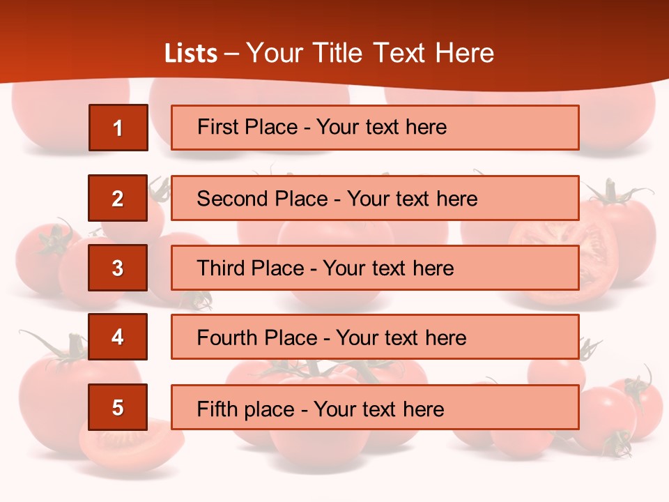 Organic Ingredient Produce PowerPoint Template