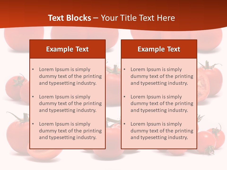 Organic Ingredient Produce PowerPoint Template