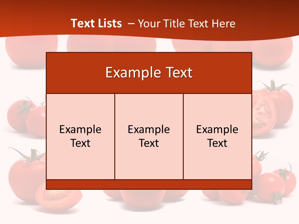 Organic Ingredient Produce PowerPoint Template