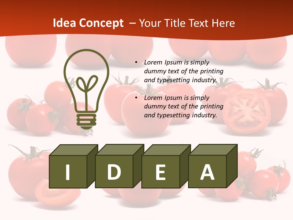 Organic Ingredient Produce PowerPoint Template