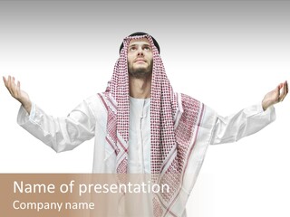 Man Handsome Costume PowerPoint Template
