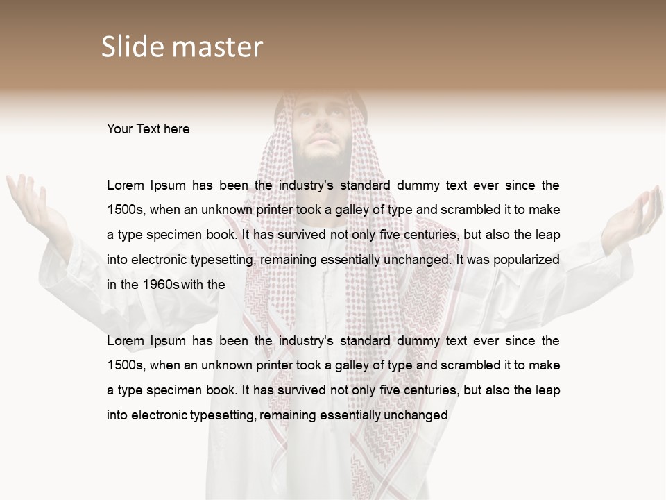 Man Handsome Costume PowerPoint Template
