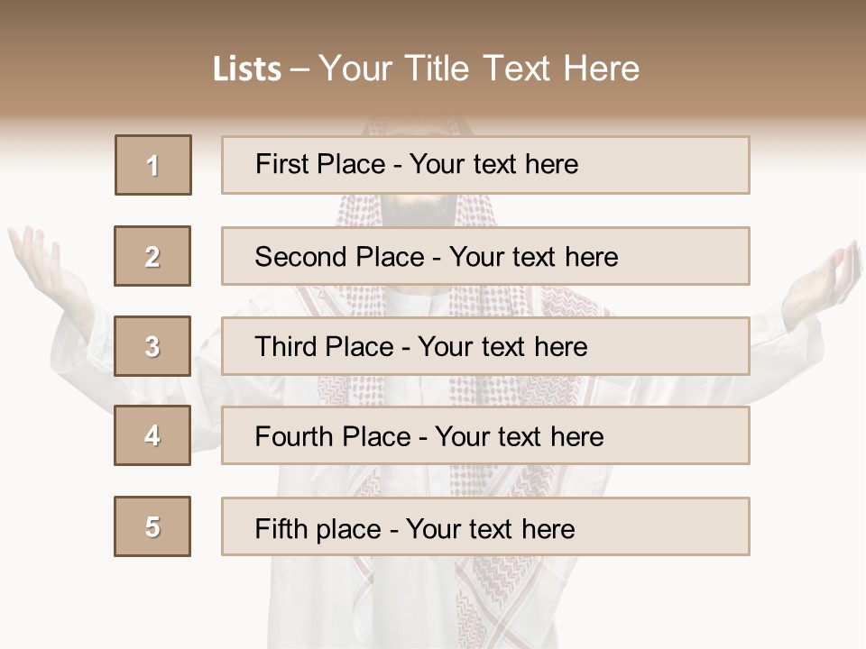 Man Handsome Costume PowerPoint Template