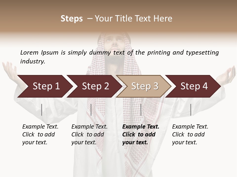 Man Handsome Costume PowerPoint Template