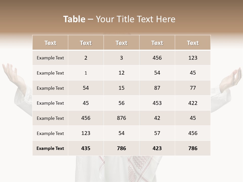 Man Handsome Costume PowerPoint Template