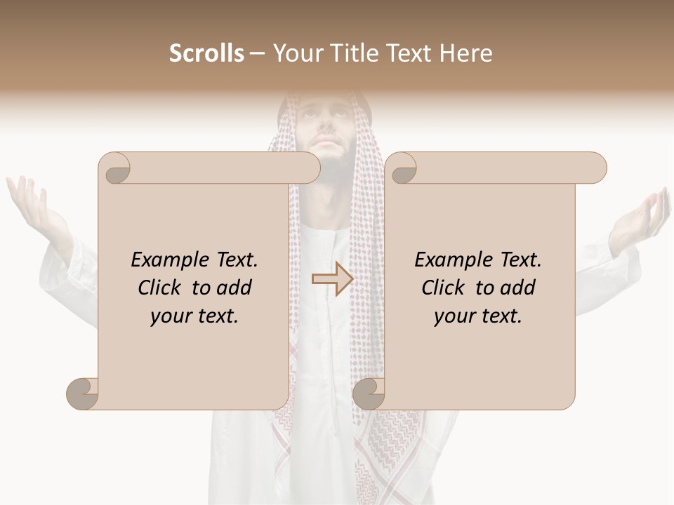Man Handsome Costume PowerPoint Template