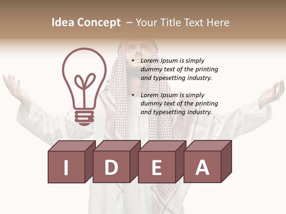 Man Handsome Costume PowerPoint Template