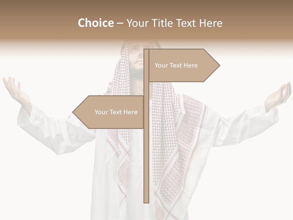 Man Handsome Costume PowerPoint Template