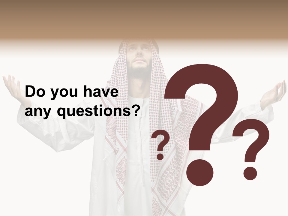 Man Handsome Costume PowerPoint Template