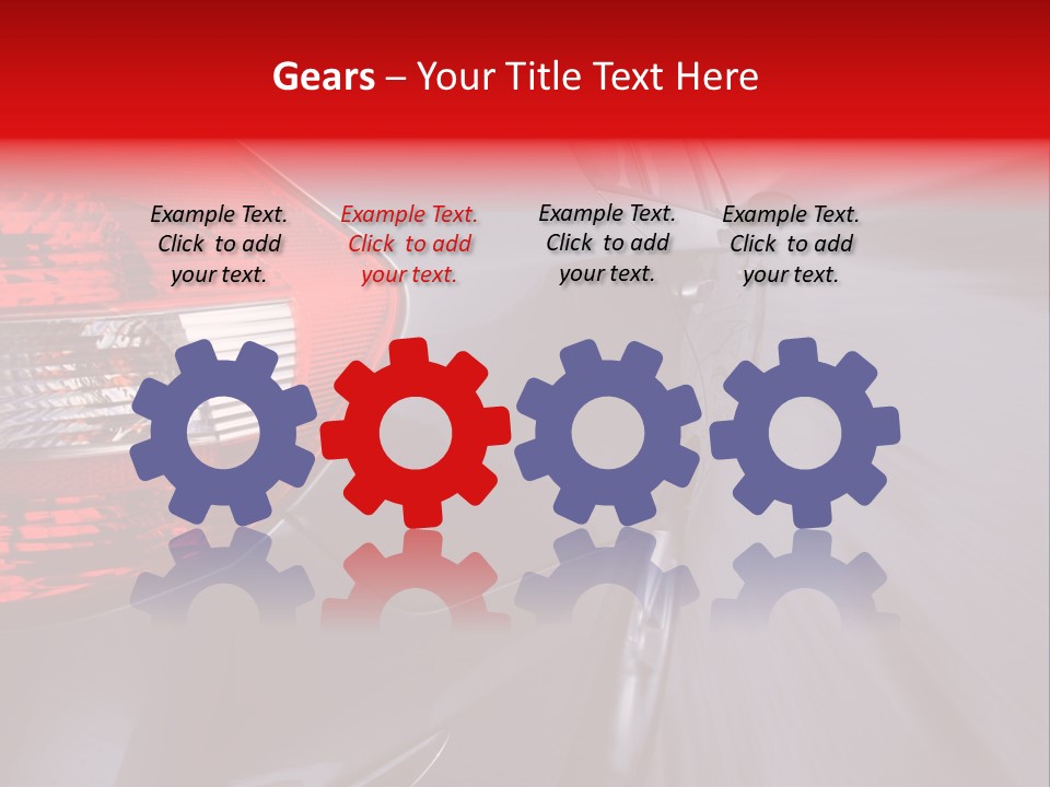 Automobile Technology Wheels PowerPoint Template